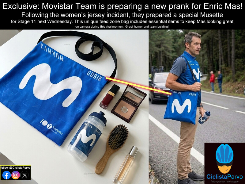 Exclusive: Movistar Team is preparing a new prank for Enric Mas!