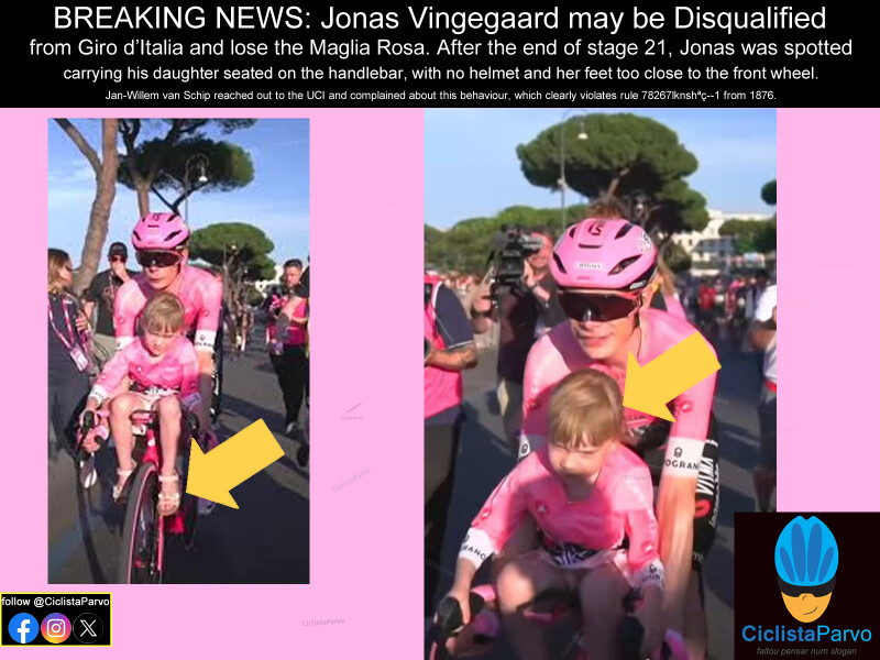 BREAKING NEWS: Jonas Vingegaard may be Disqualified