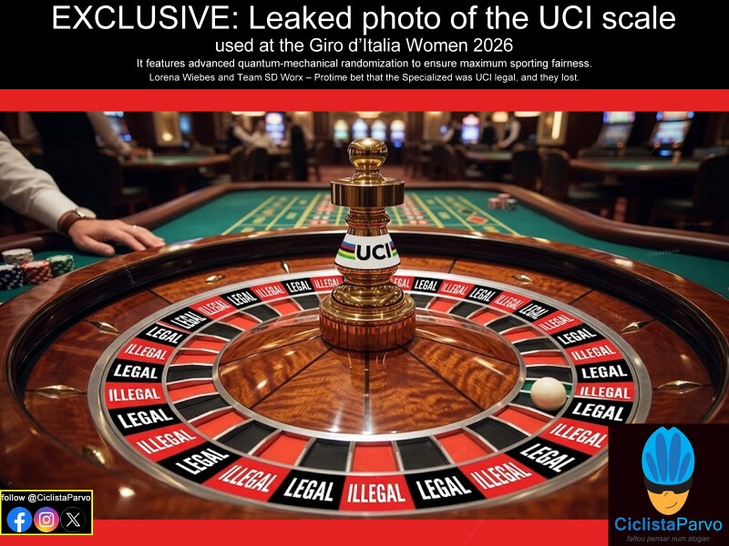 EXCLUSIVE: Leaked photo of the UCI scale used at the Giro d'Italia Women 2026