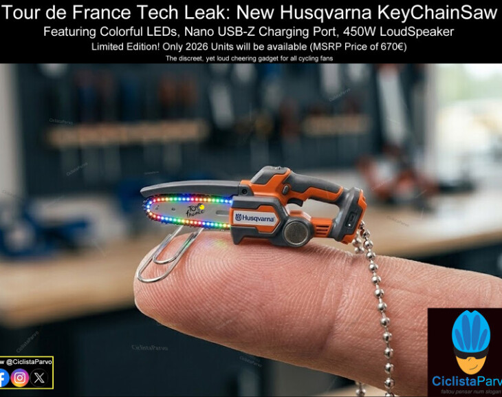 Tour de France Tech Leak: New Husqvarna KeyChainSaw
