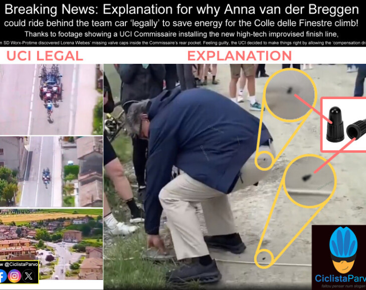 Breaking News: Explanation for why Anna van der Breggen could ride behind the team car 'legally'