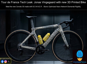 Tour de France Tech Leak: Jonas Vingegaard with new 3D Printed Bike