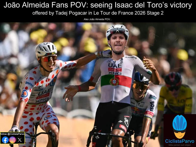 João Almeida Fans POV: seeing Isaac del Toro's victory