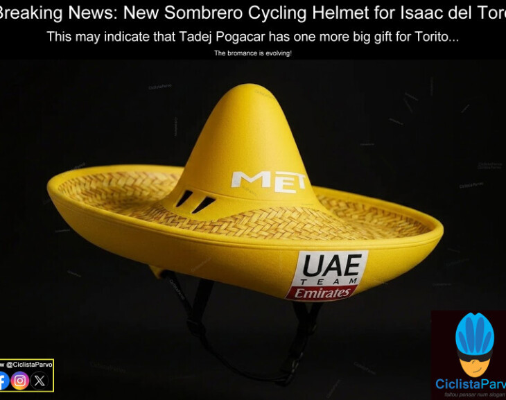 Breaking News: New Sombrero Cycling Helmet for Isaac del Toro