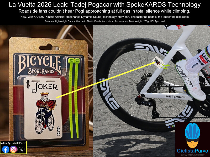 La Vuelta 2026 Leak: Tadej Pogacar with SpokeKARDS Technology